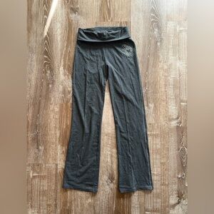 Eye Candy Gray Fold Over Yoga Pants